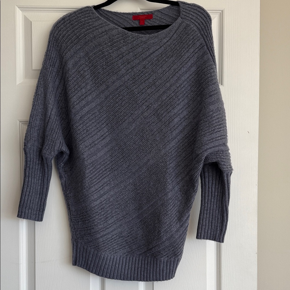 Jennifer Lopez Charcoal Crewneck Sweater